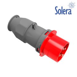 Plugue Cetac 3 P+T Vermelho 16a Solera 902142a