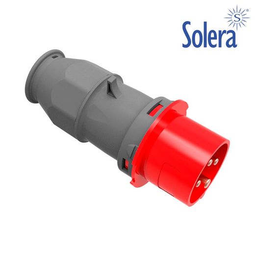 Plugue Cetac 3 P+T Vermelho 16a Solera 902142a