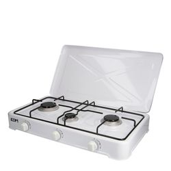 Cocina de gas - esmaltada - 3 fuegos - edm