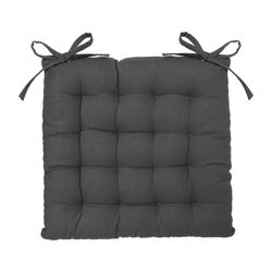 Coussin de chaise style cookie gris foncé 38x38cm