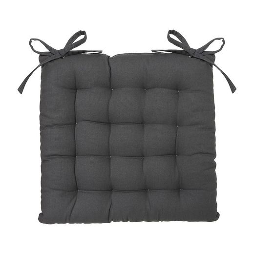 Coussin de chaise style cookie gris foncé 38x38cm