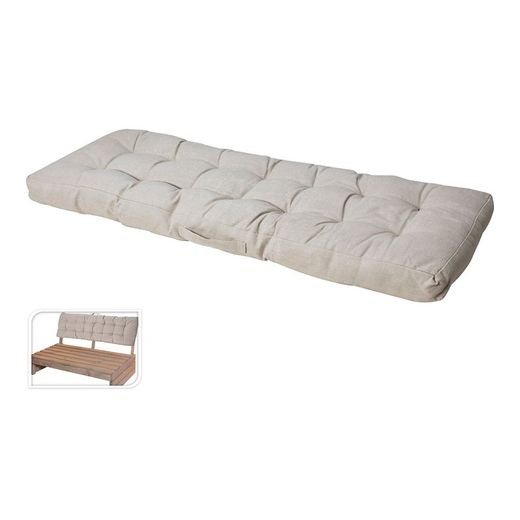 Almofada de encosto para sofá tipo palete. Cor: Bege 40x120x8cm