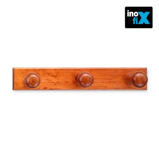 Cintre 3 cintres en bois de noisetier (blister) inofix
