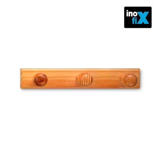 Cintre 3 cintres en bois coloris naturel (blister) inofix