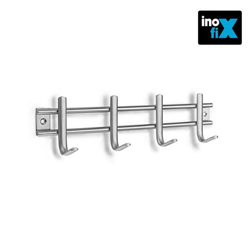 Cintre inox 4 crochets (blister) inofix
