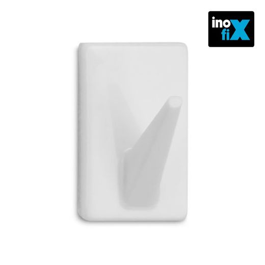 Cintre adhésif blanc classique (blister 4 unités) inofix