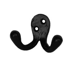 Forja preta dupla cabide