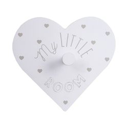 Modelo de coração de cabide decorativo infantil em cores sortidas