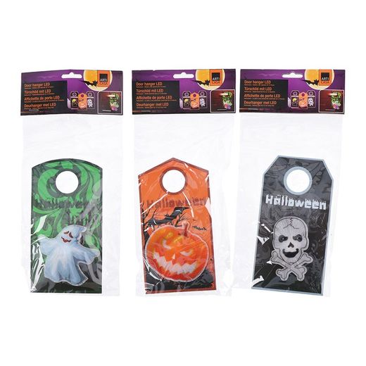Colgador para puerta especial halloween con 1 led