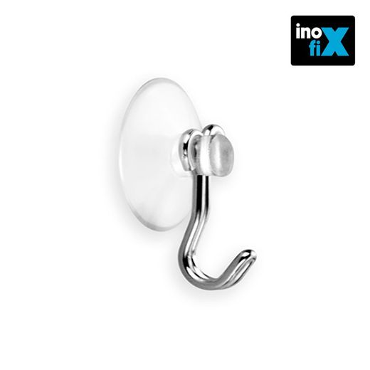 Support Ventouse 22mm Chromé (Blister 4 Unités) Inofix