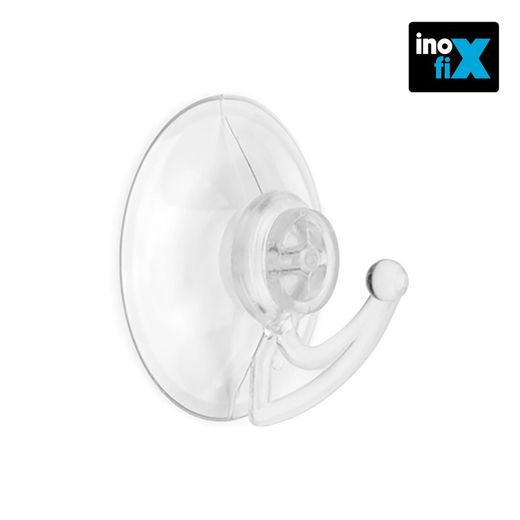 Cintre Ventouse 42 Mm Transparent (Blister 4 Unités) Inofix