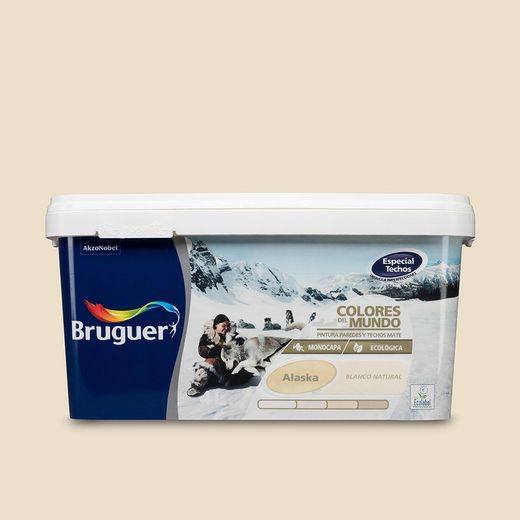 Cores do mundo alaska natural branco 4l bruguer