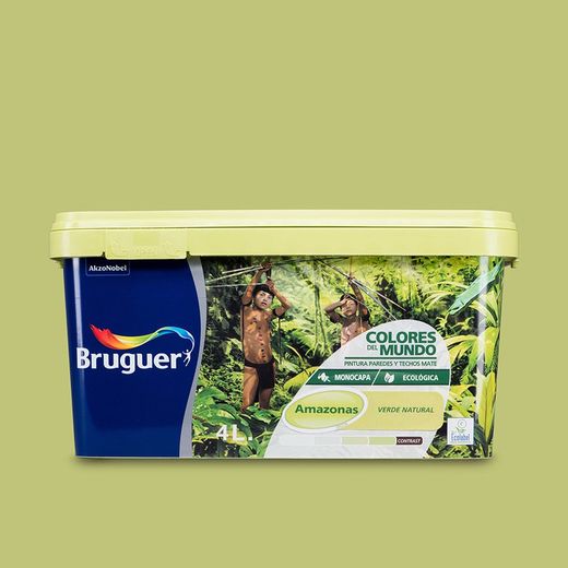 Cores do mundo amazonas verde natural 4l bruguer