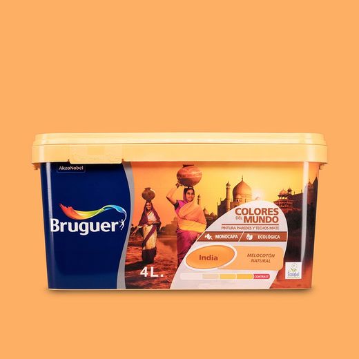 Cores do mundo índia natural pêssego 4l bruguer