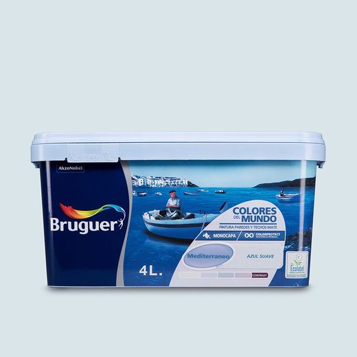 Cores do mundo mediterrâneo azul claro 4l bruguer