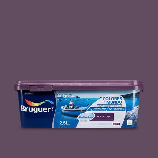 Cores do mundo mediterrâneo púrpura Capri contrastam 2,5 l bruguer