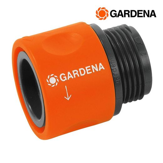 Conector de rosca macho de 26,5 mm (3/4") para mangueira para adaptador (blister) Gardena