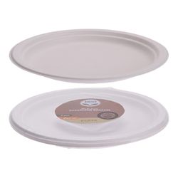 Lot de 8 grandes assiettes biodégradables