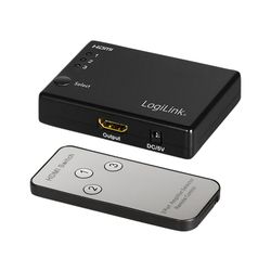 Commutateur HDMI Logilink 3 ports, 1080p / 60 Hz