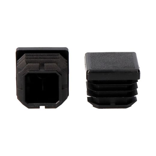 Ponta interna quadrada com aleta preta de 22x22mm