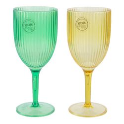 Copo de acrílico 9x20,8cm cores sortidas