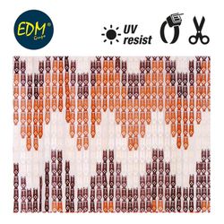 Cortina de corrente de plástico nórdico 90x210cm 33 tiras edm