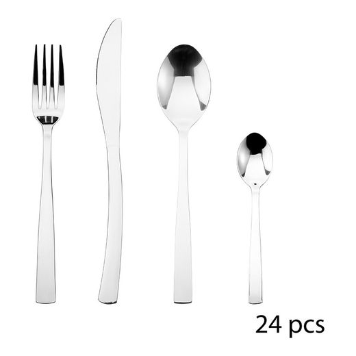 Couverts 24 Pièces Modèle Olympe Inox