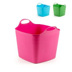 Seau de 40l. Panier polyvalent souple coloris assortis ipae pro garden