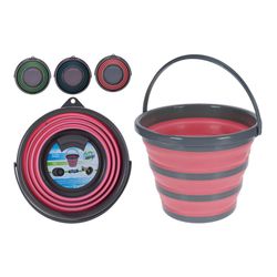 Cubo Plegable 10l Colores Variados