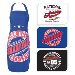 Tablier 100% coton 60x84cm design sportif