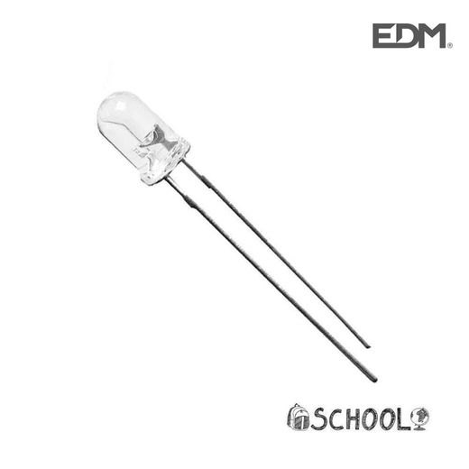 Diodo led branco de 5 mm (artesanato) de alta luminosidade 4,8v