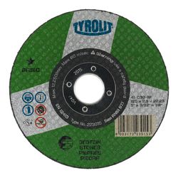 Disco De Corte Bombeado 115x2,5x22,23 C 30s Bf 223025 Tyrolit