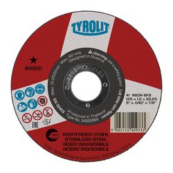 Disco de Corte Plano 41c 125x1x22.23 A60r-Bfb Tyrolit