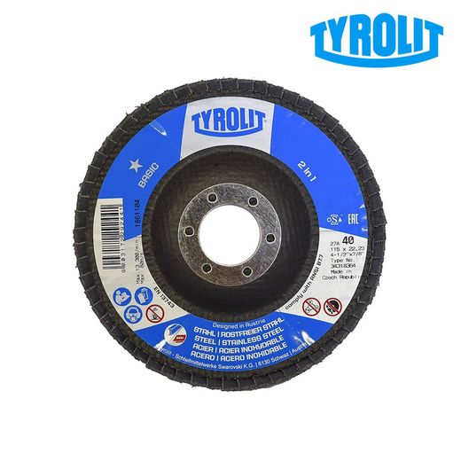 Disco de aba 27cla 115x22,23 za40q-b tyrolit