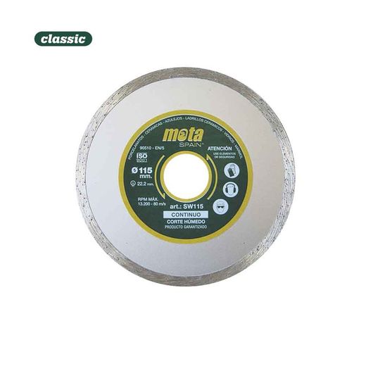 Disco diam úmido liso 115 mm clp18 sw115-p