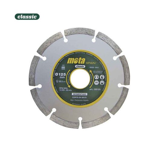 Disco Diamante Laster Segmento 125mm Ss125 Mota