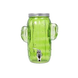 dispensador de vidro com torneira cacto modelo 16x20x29cm