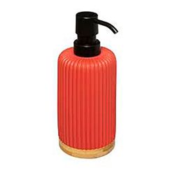 Coleção 'Colors' de dispensador de sabonete vermelho para banheiro