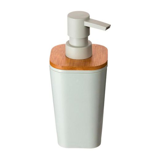 Coleção 'Natureo' de dispensador de sabonete para banheiro branco-bambu