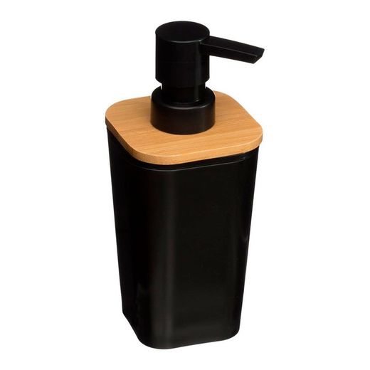 Dispensador de sabonete de banheiro de bambu - coleção 'Natureo' preta