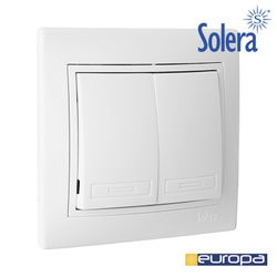 Double interrupteur/interrupteur 10ax250v S.Europa Solera Erp12u