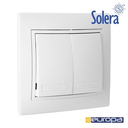 Interruptor Duplo/Interruptor 10ax250v S.Europa Solera Erp12u