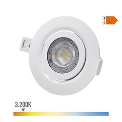 Quadro branco redondo Recessed Downlight 9w 806lm Ra80 3200k Edm