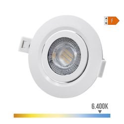 Quadro branco redondo Recessed Downlight 9w 806lm Ra80 6400k Edm