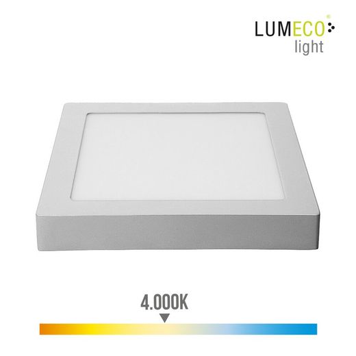 Lâmpada embutida led de superfície 20w 1500 lumens 4.000k luz diurna cromada edm
