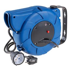 Enrolador de cabo automático 3x1,5mm 16 metros com 1 base Schuko T/Tl 4,8mm 16a 250v 71251a Solera