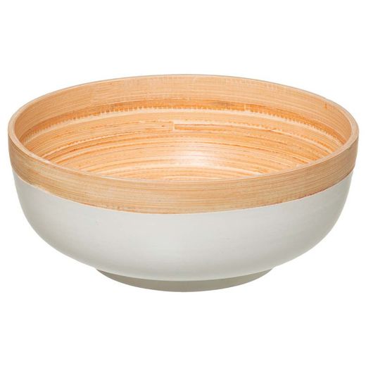 Saladeira Bambu Branco 30cm Col.'Blanc Kitchen'