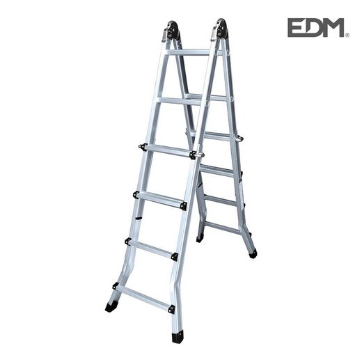 Escada telescópica multifuncional 2x4 + 4 degraus En131-4 Edm