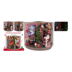 Casa Cena de Natal 24cm Cores Sortidas