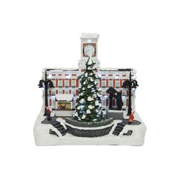 Scène de Noël de Madrid avec lumière et mouvement